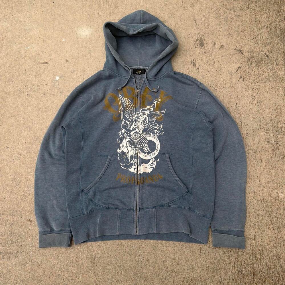 Early 2000s obey propaganda archangel Zip up size large